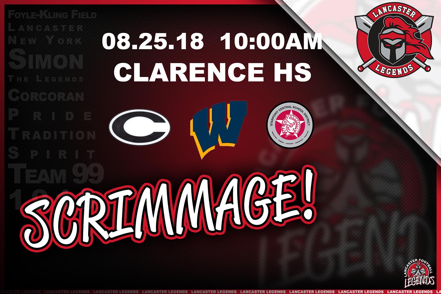 Scrimmage at Clarence HS