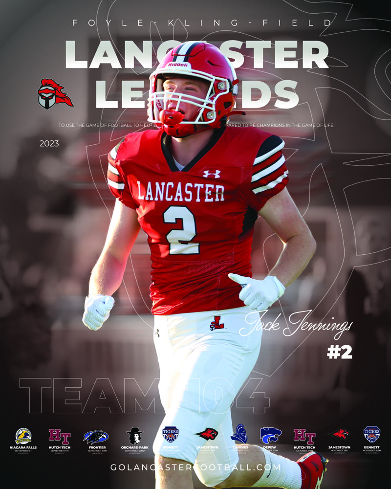 2023 Jack Jennings Lancaster Football Poster