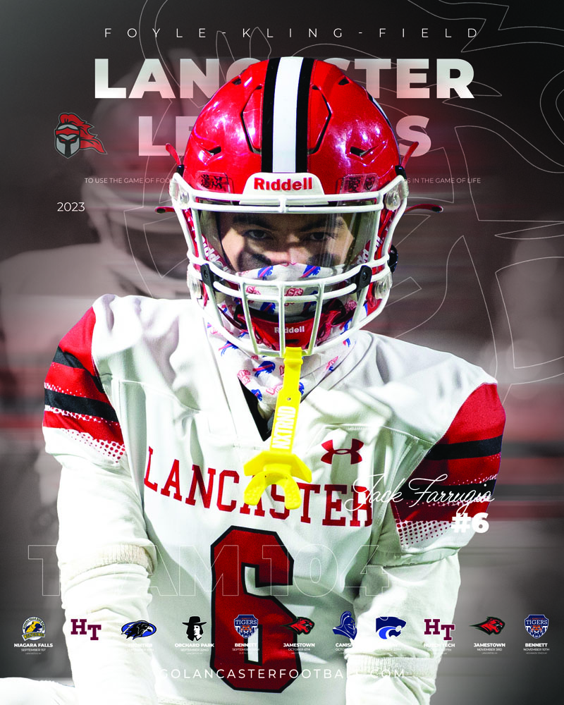 2023 Jack Farrugio Lancaster Football Poster