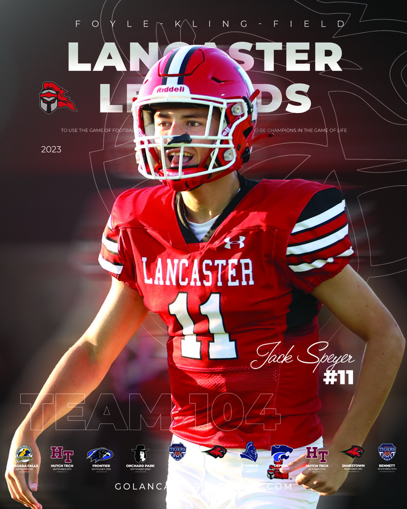 2023 Jack Speyer Lancaster Football Poster