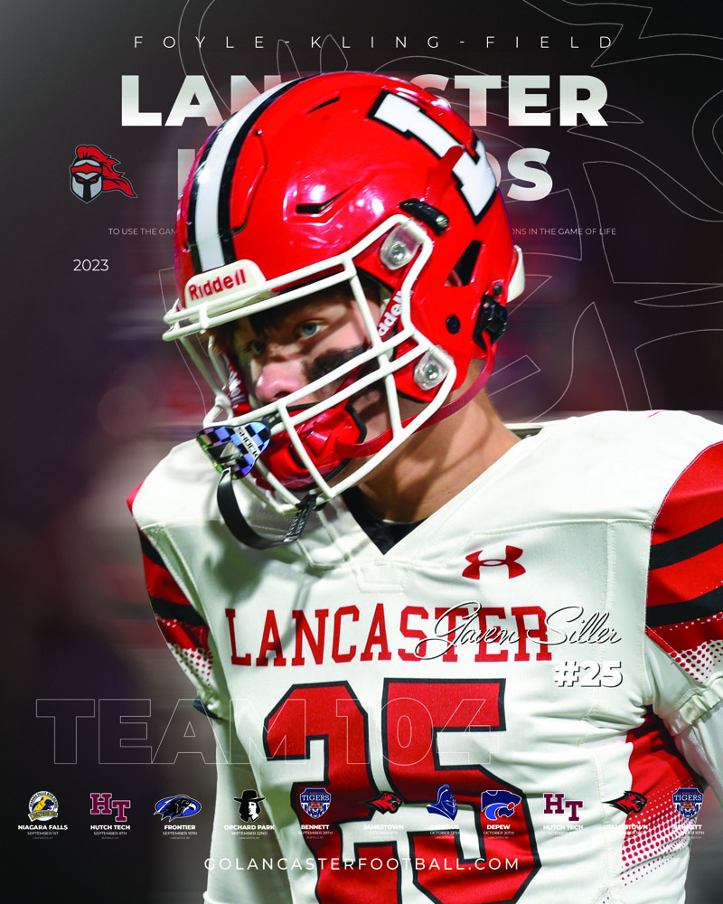 2023 Gaven Siller Lancaster Football Poster