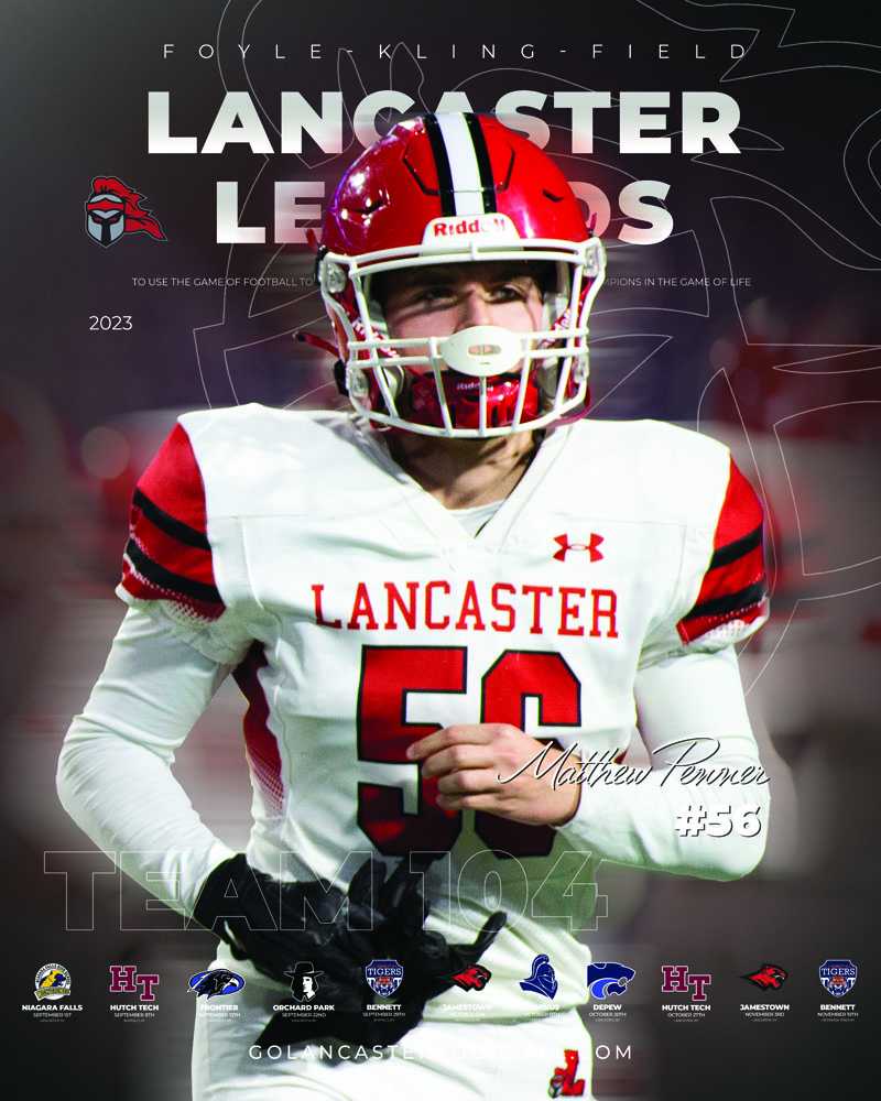 2023 Matthew Penner Lancaster Football Poster