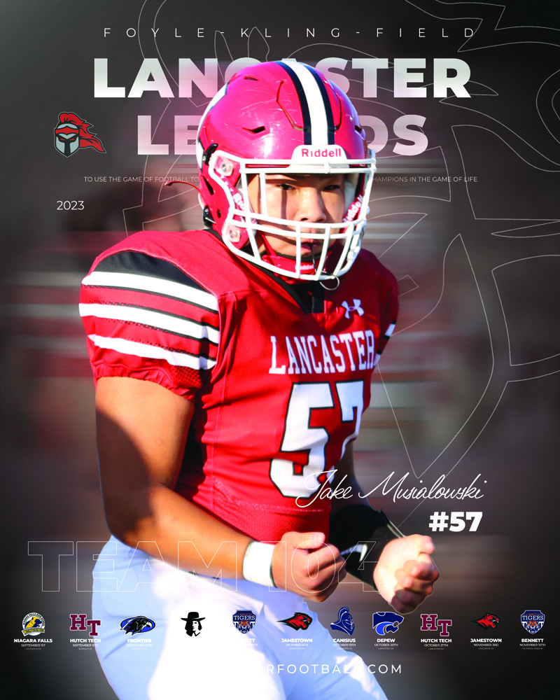 2023 Jake Musialowski Lancaster Football Poster