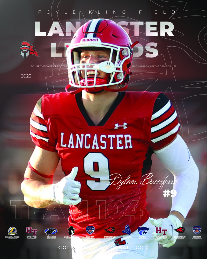 2023 Dylan Lancaster Football Poster