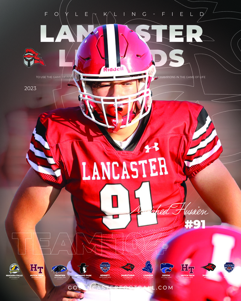 2023 Mujahed Hussien Lancaster Football Poster