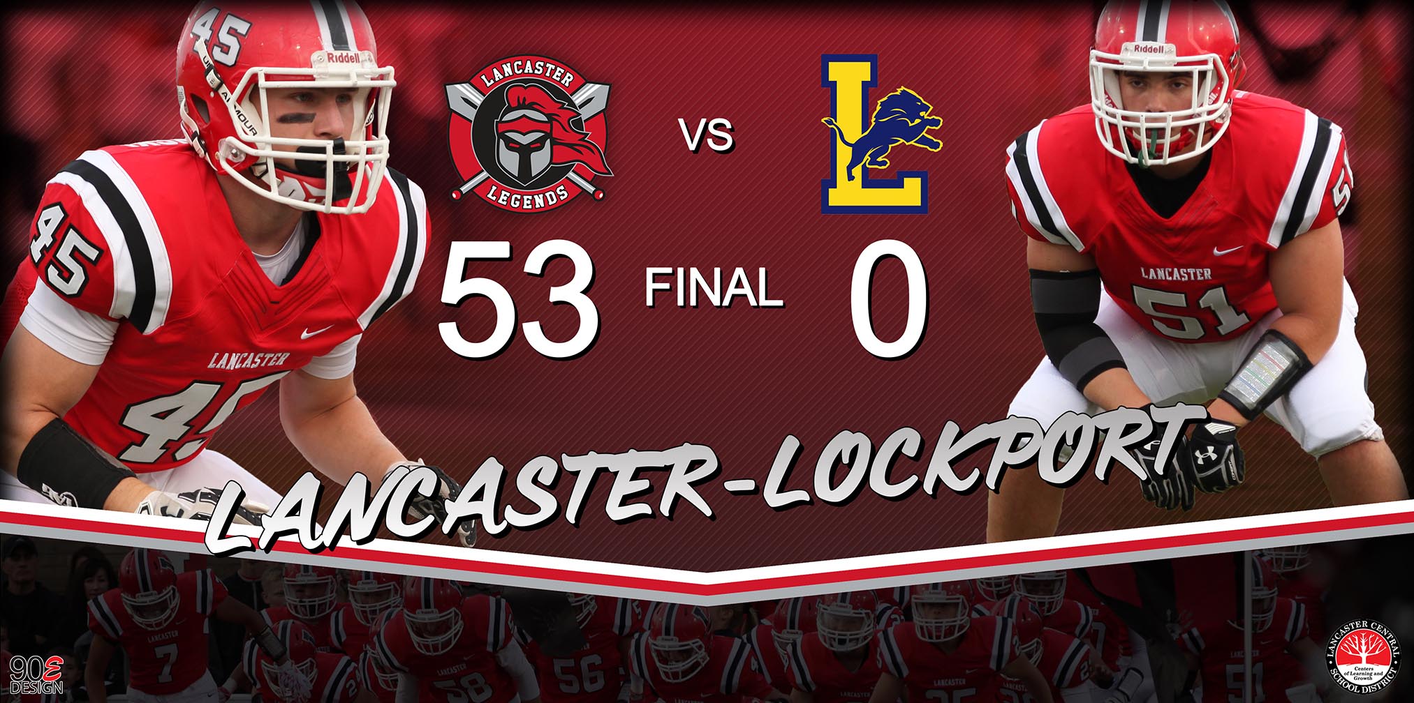 Lancaster Legends vs Lockport Lions