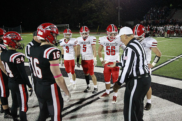 Captains at the coin toss