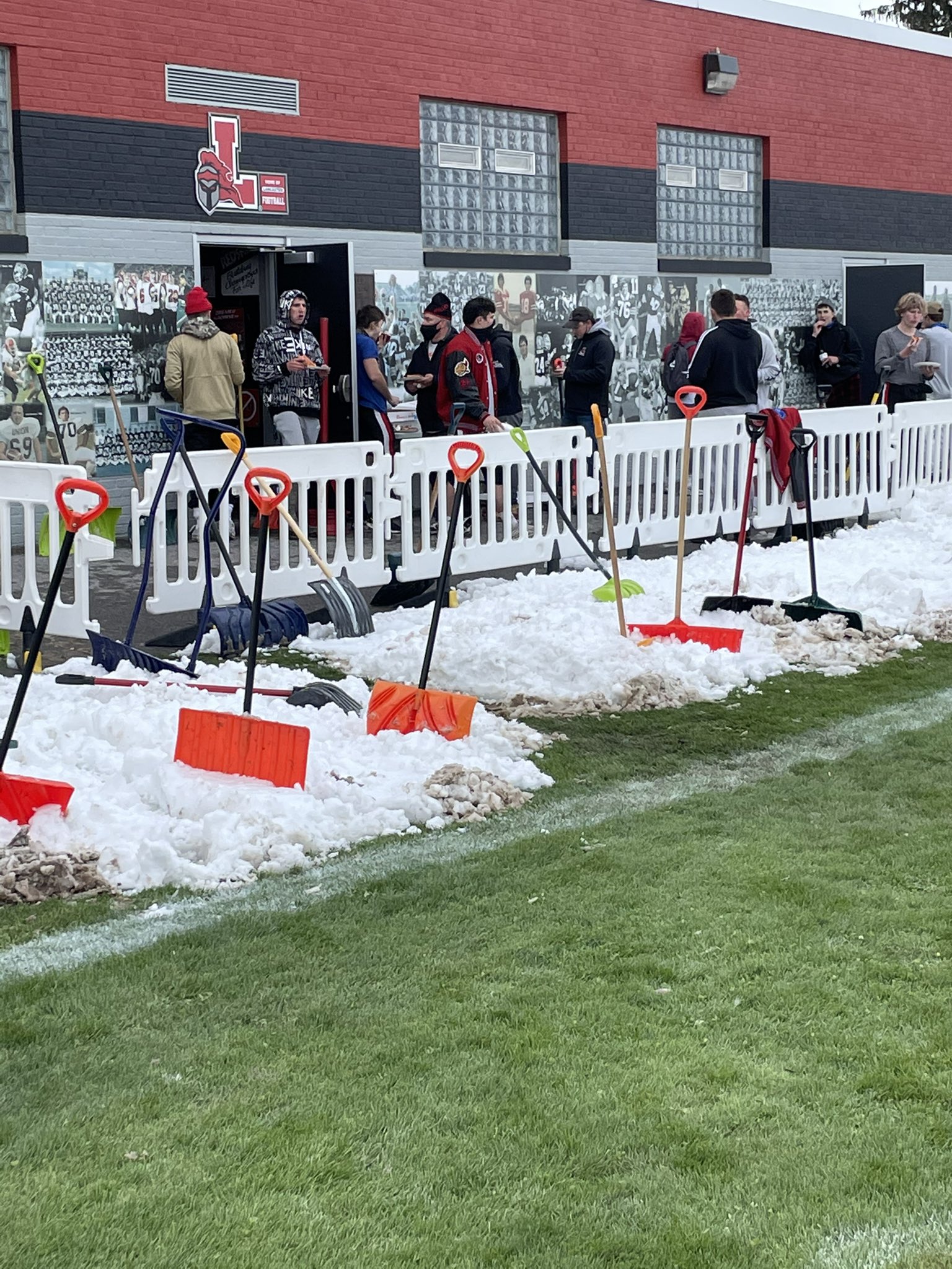 Snow Day at Foyle-Kling Field April 21st 2021