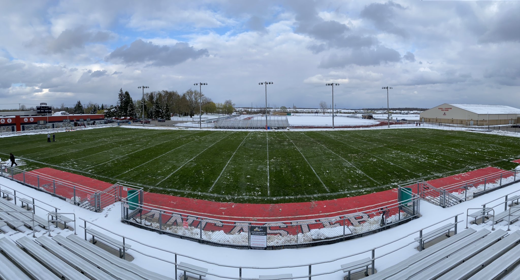 Snow Day at Foyle-Kling Field April 21st 2021