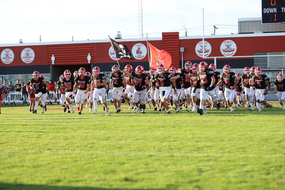 Lancater being announced before the Jamestown Game