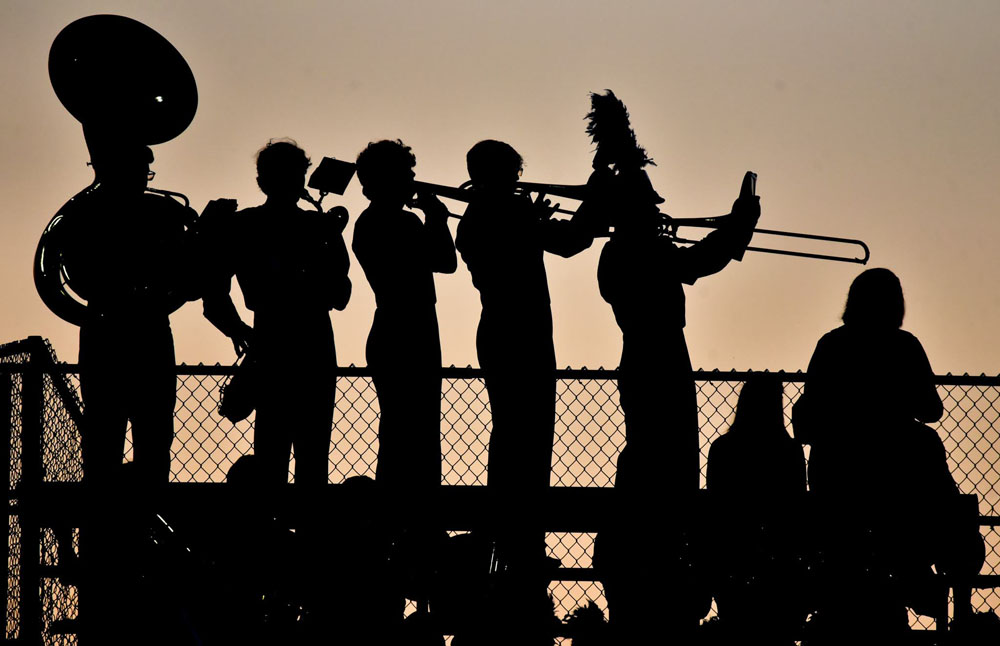 LHS Band in the Sunset