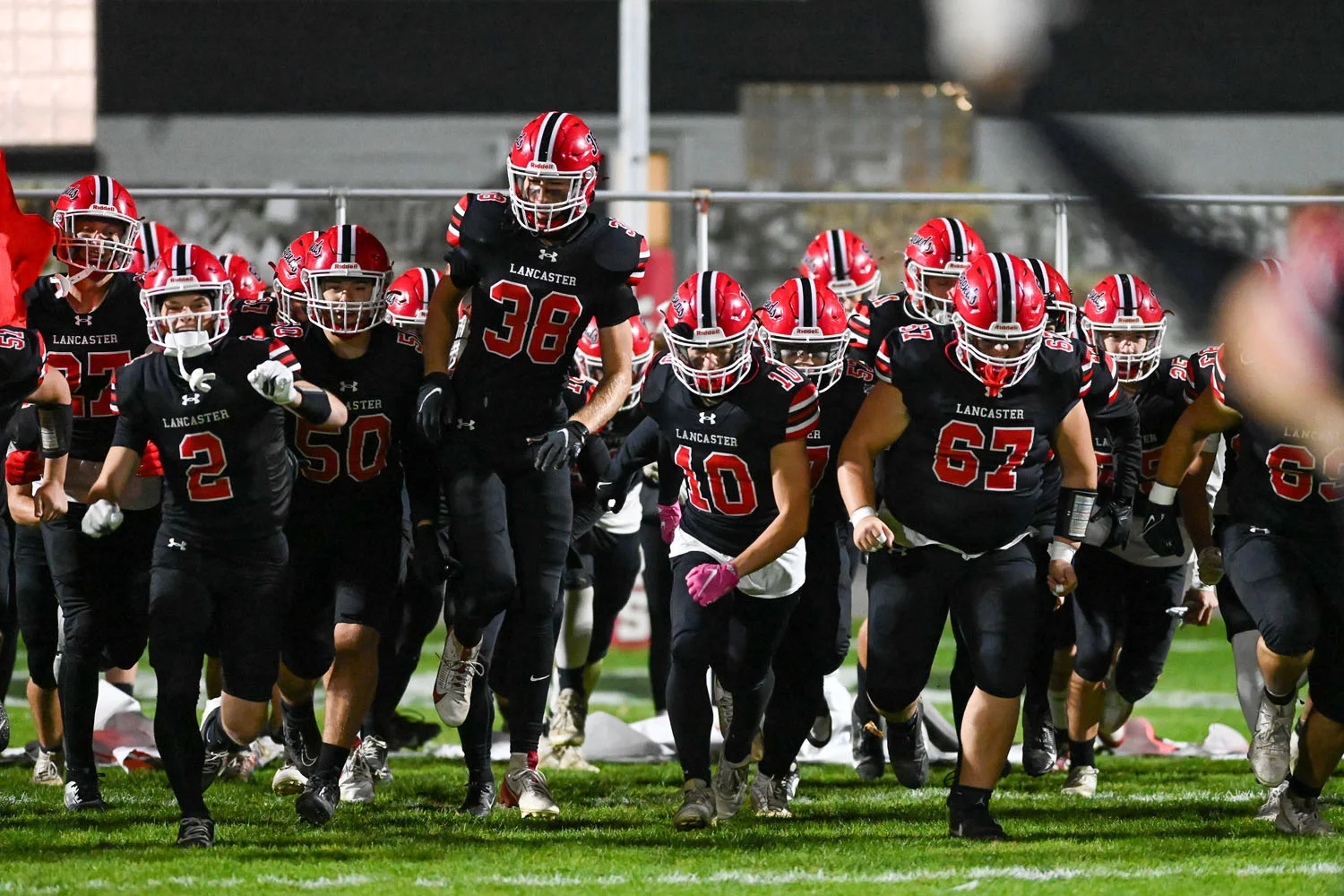 Lancaster hitting the field