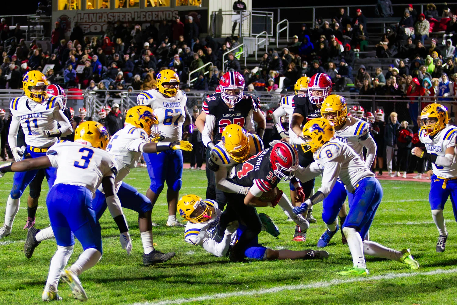 Ball Carrier reaching for the goal line