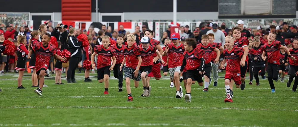 Lancaster Youth players hitting the field