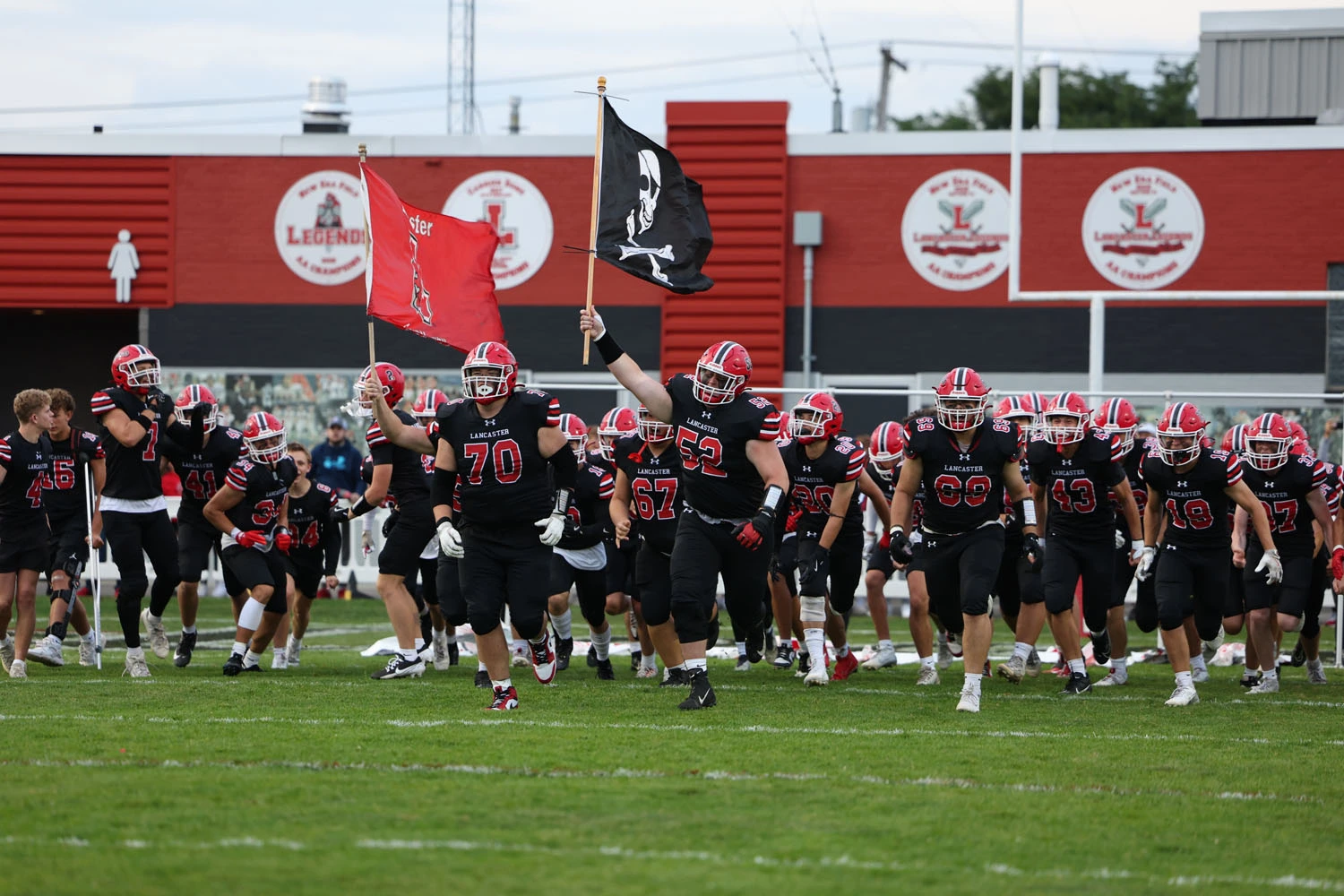 Lancaster hits the field