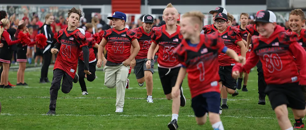 Lancaster Youth football players