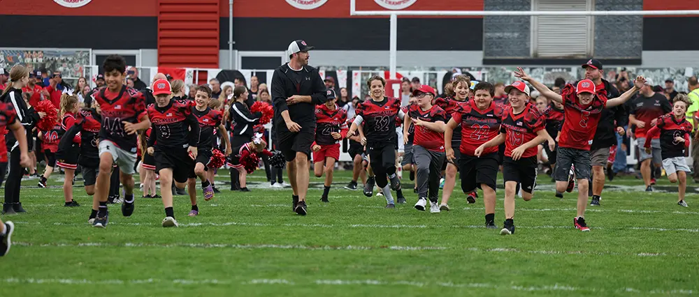 Lancaster Youth football players