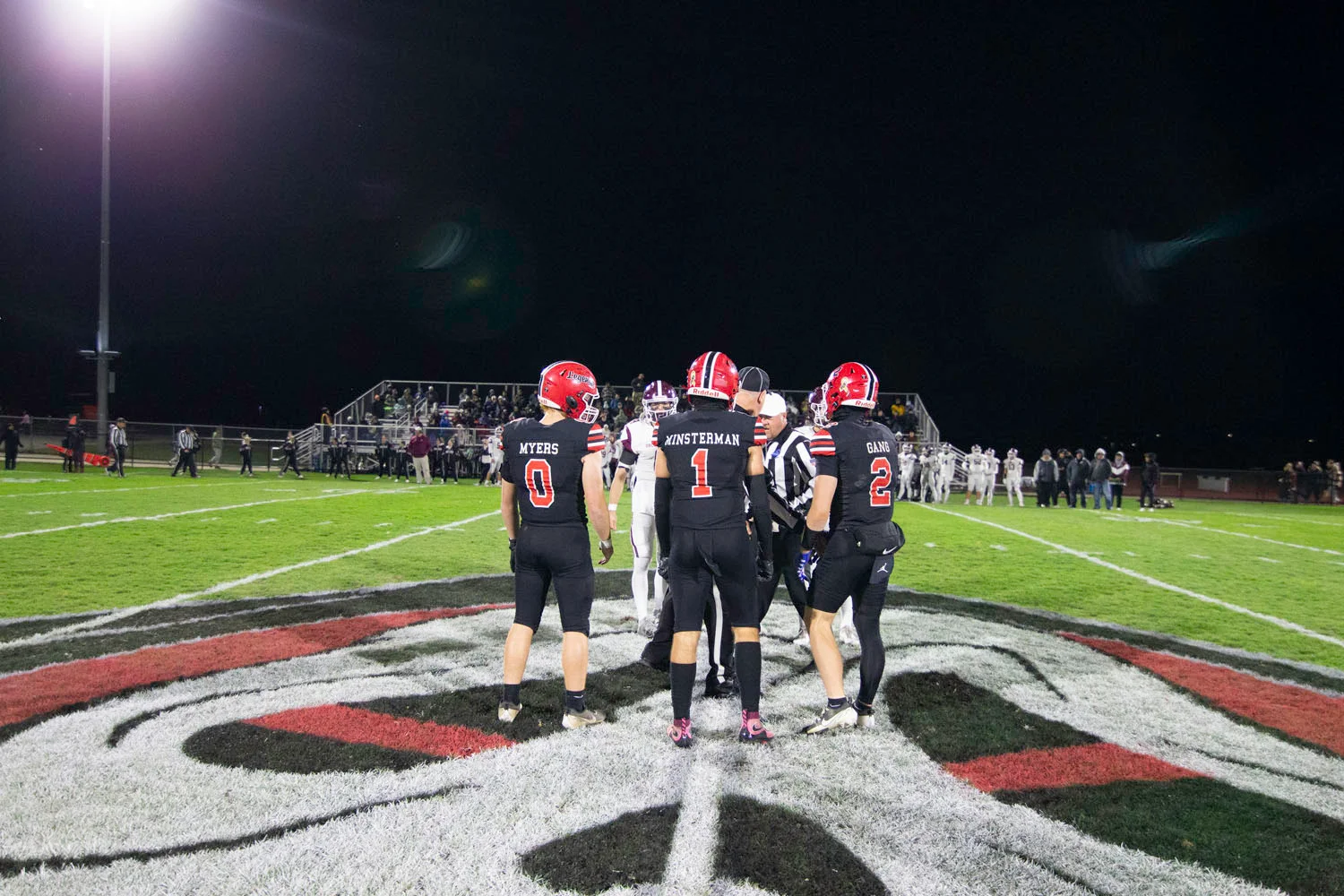 Captains at the coin toss