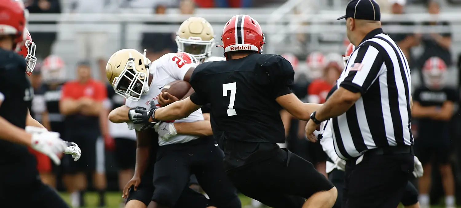 Lancaster Legend bringing the ball carrier down