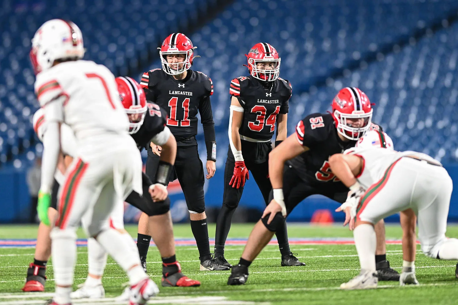 QB checking over the field