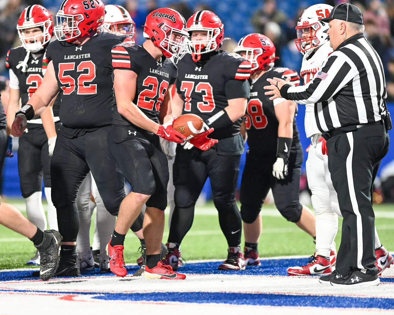 Celebration in the end zone