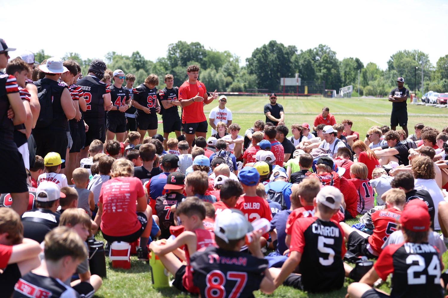 Campers listening to Buffalo Bill Joe Andreessen