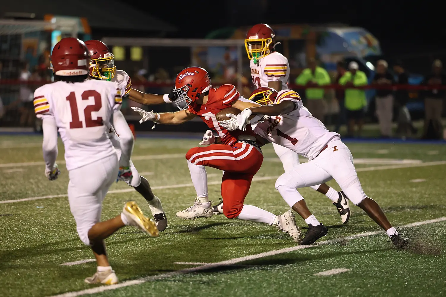 RB running through the defense