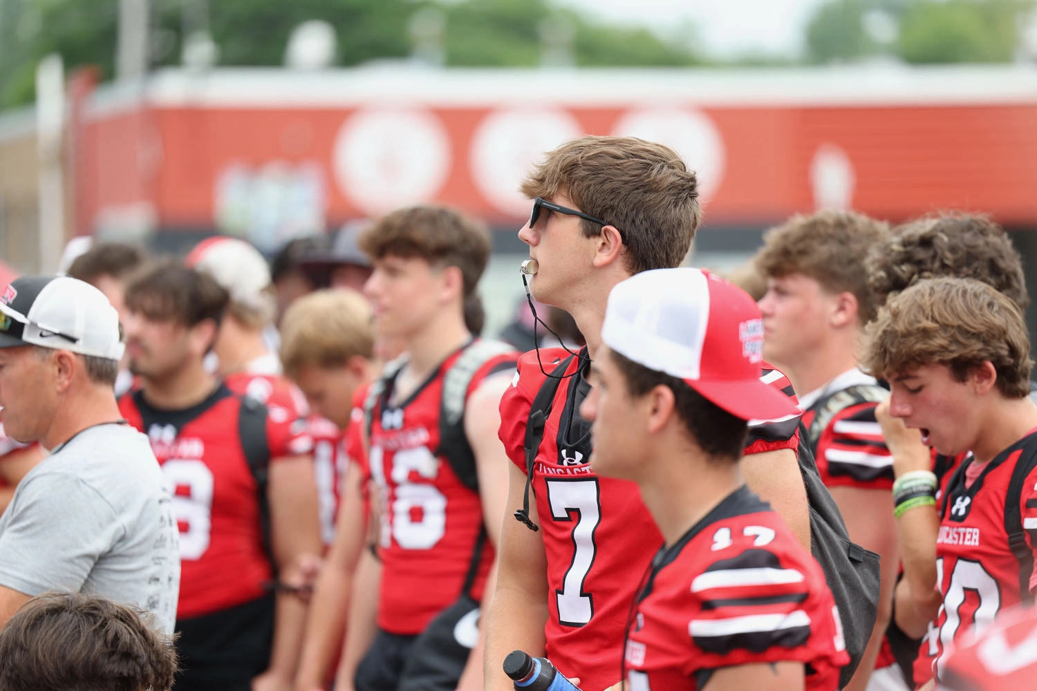 Lancaster players at the end of camp