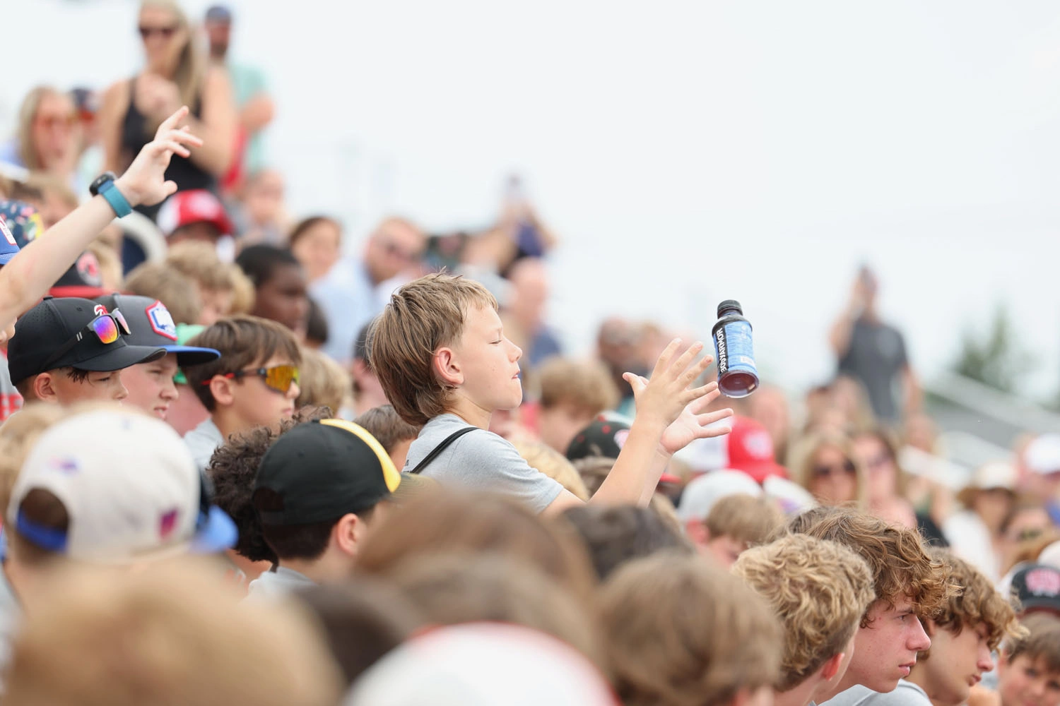 Ball carrier shaking off the defender