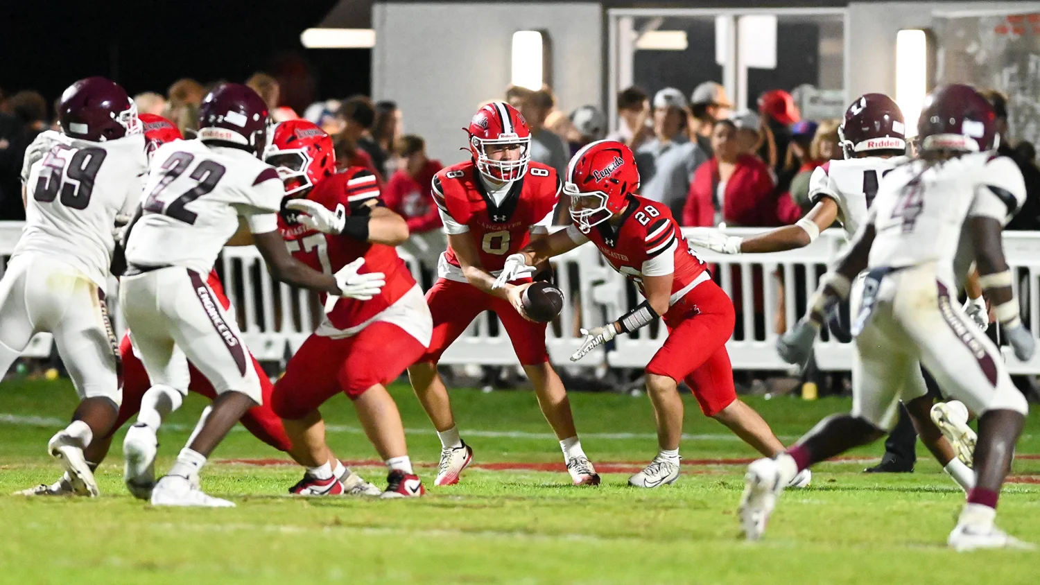QB handing the ball off