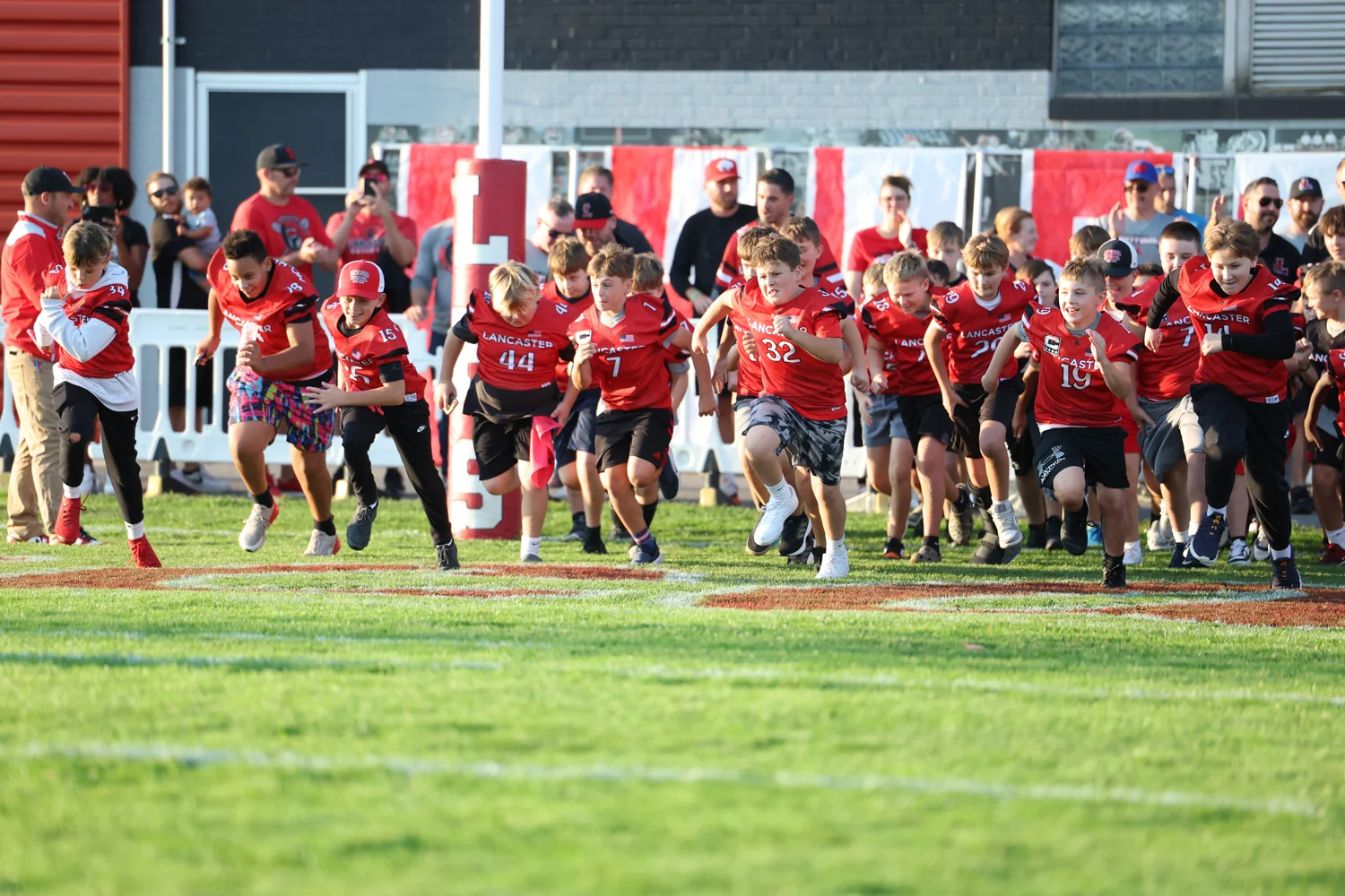 Running on the field for the Future Legendsv