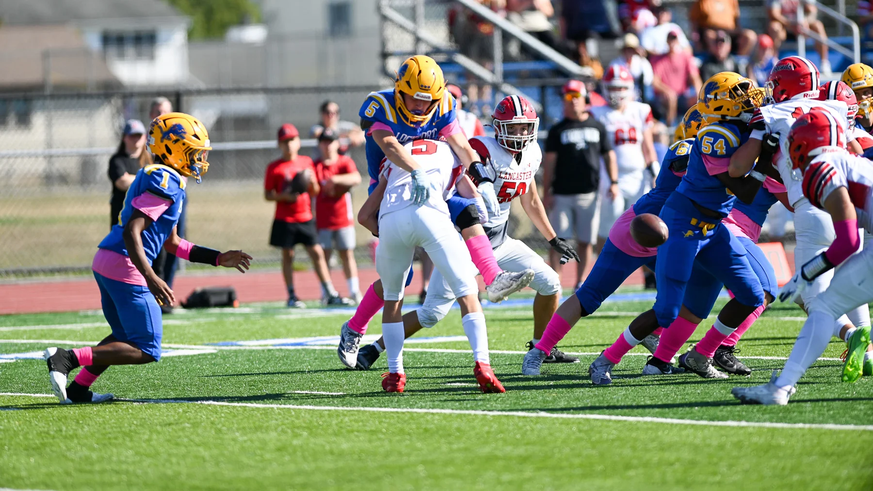 Lancaster Defender making the tackle