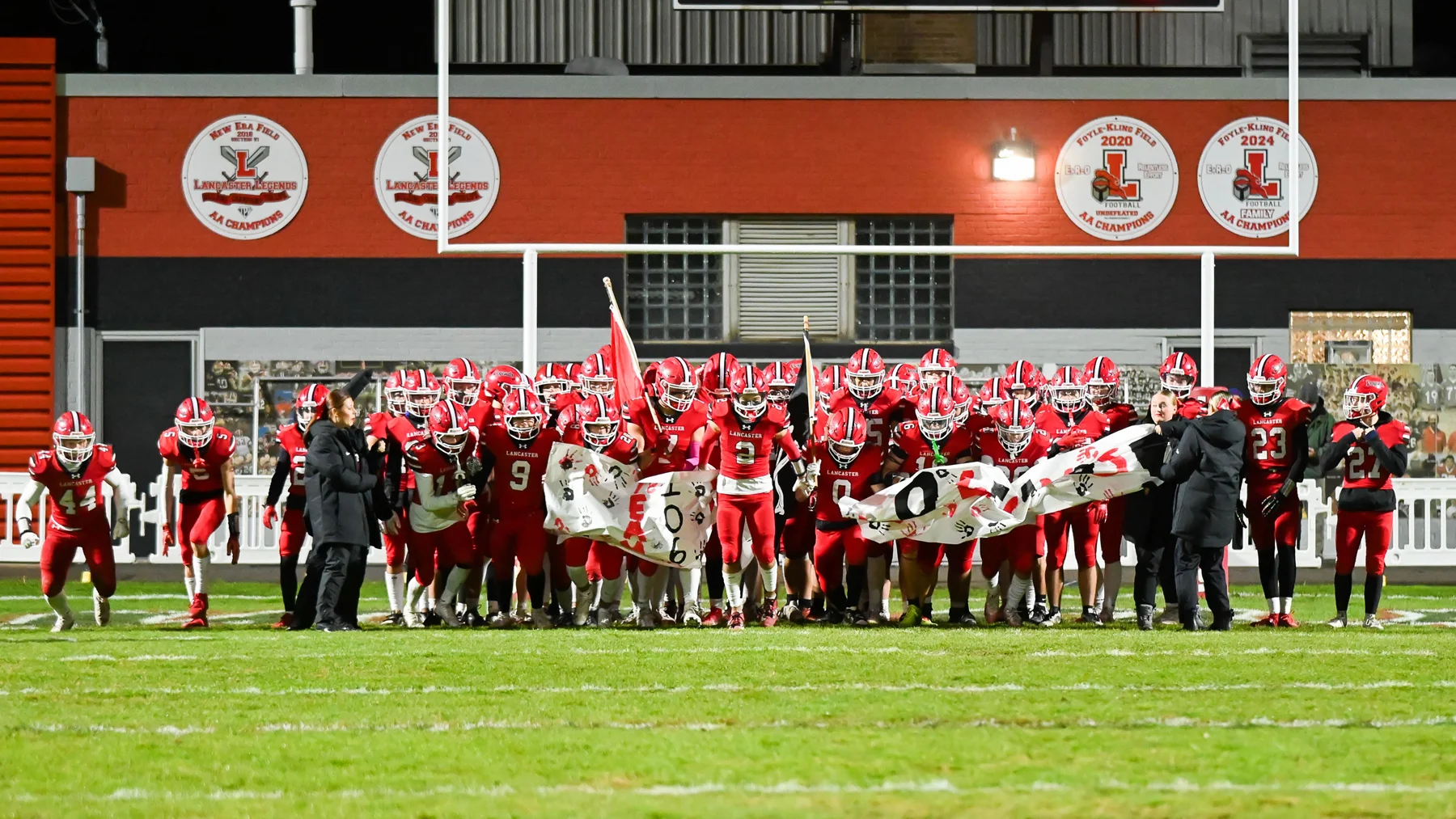 Lancaster hitting the field