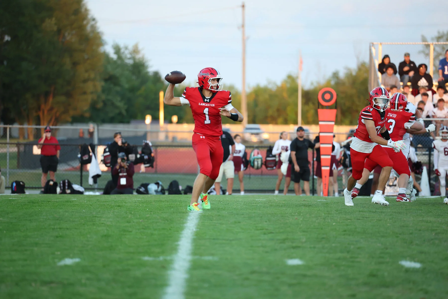 QB throwing the ball