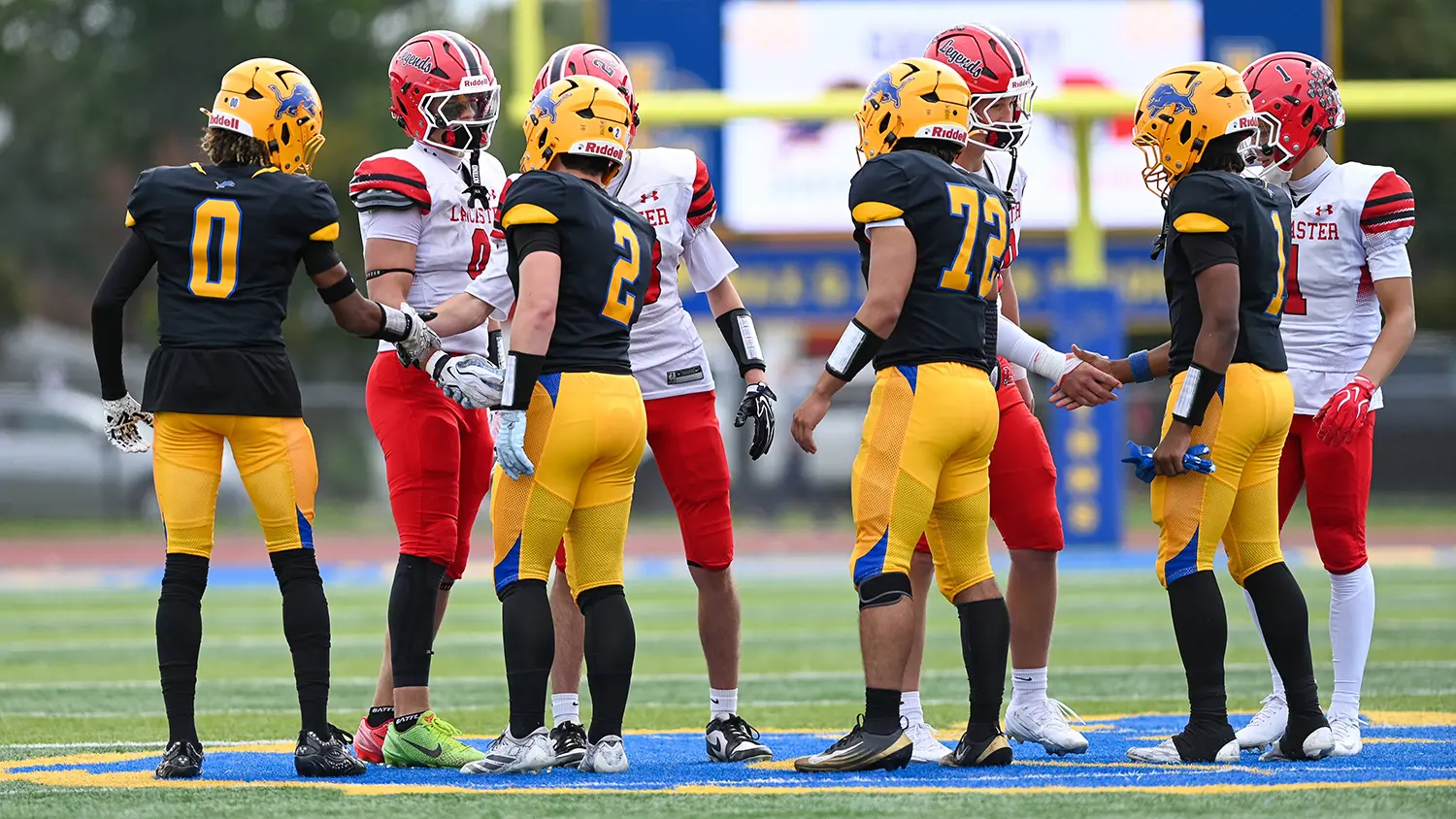 Captains at the coin toss