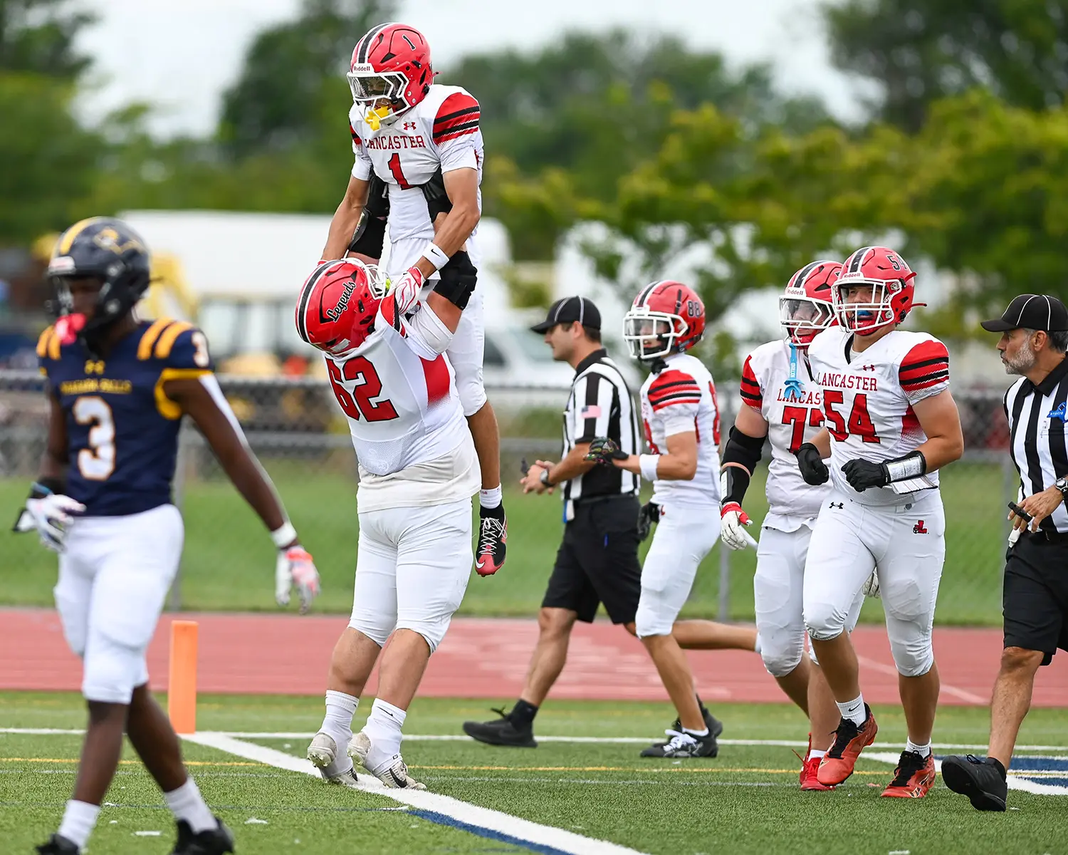 Lancaster TD Celebration