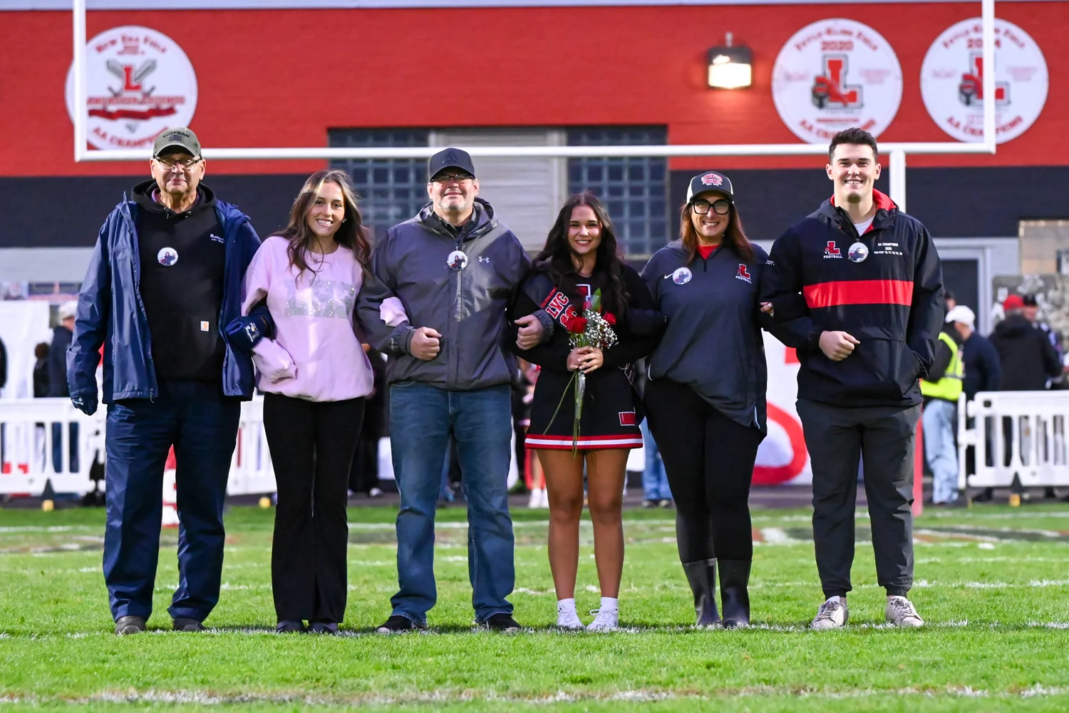 Lancaster Senior Cheerleader and Family