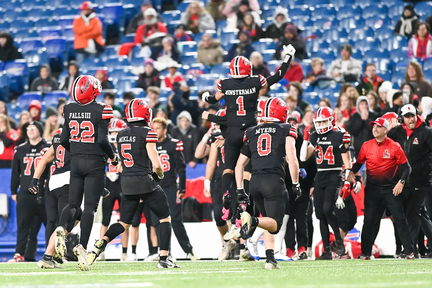 Lancaster celebrating the turnover