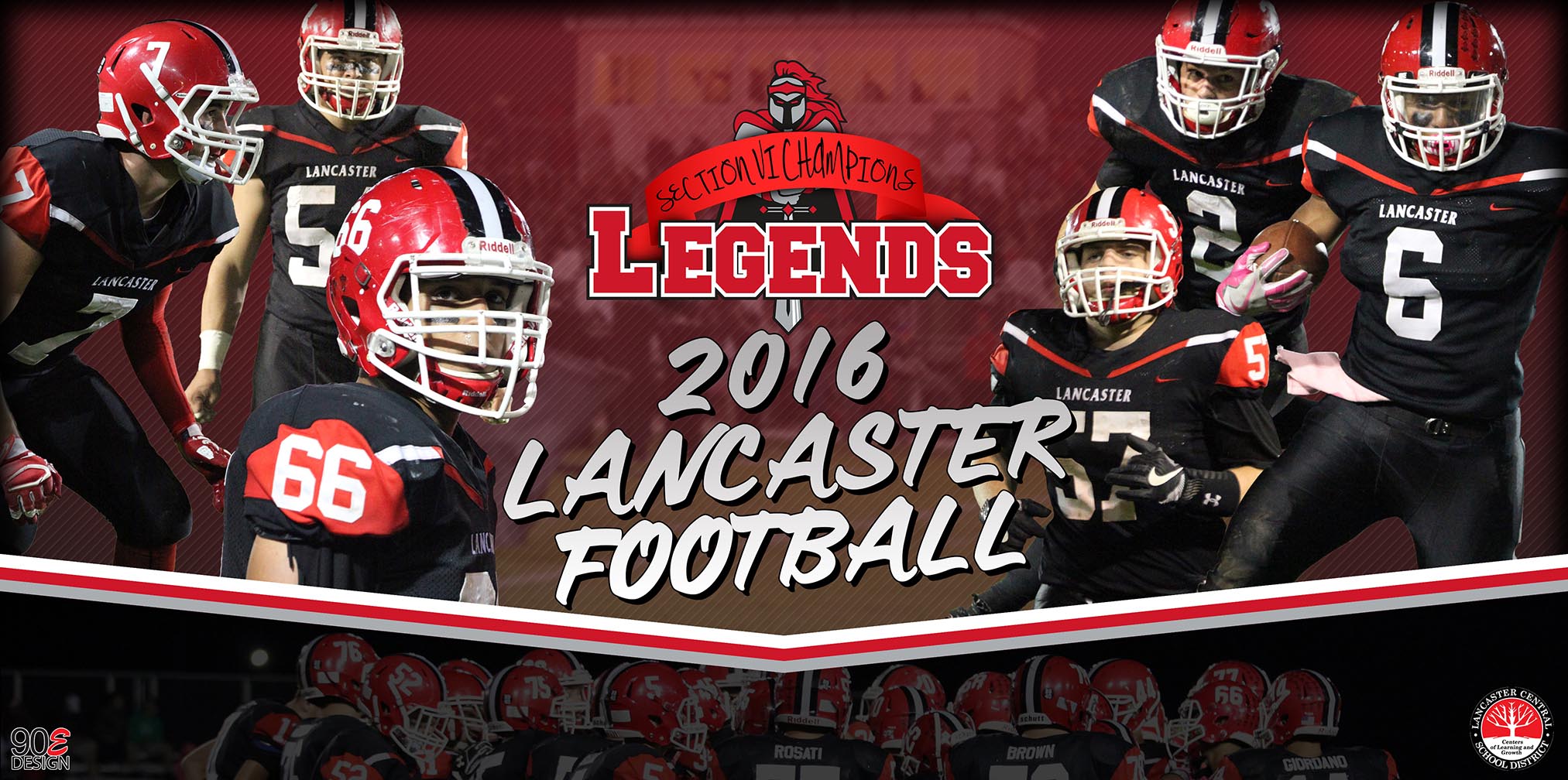 2016 Lancaster Legends Football Lancaster High School (NY) Schedule